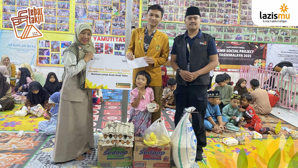 Lazismu Kota Tasikmalaya dan PD IPM Kota Tasikmalaya Gelar Santunan Yatim dan Tebar Takjil